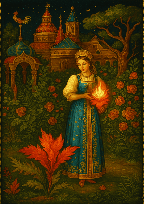 Little scarlet flower tale