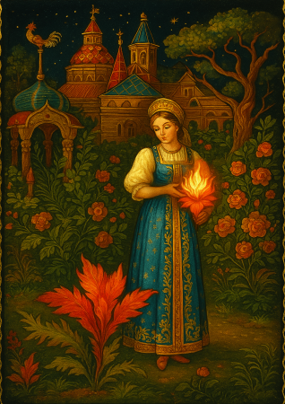 Little scarlet flower tale