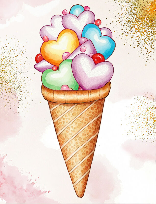 Hearts in a Cone