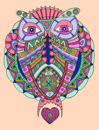Fish with Tribal Pattern