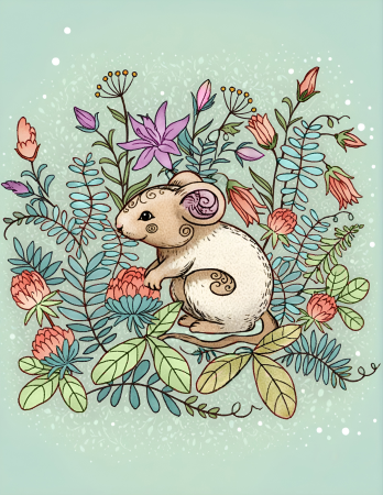 Mouse in meadow