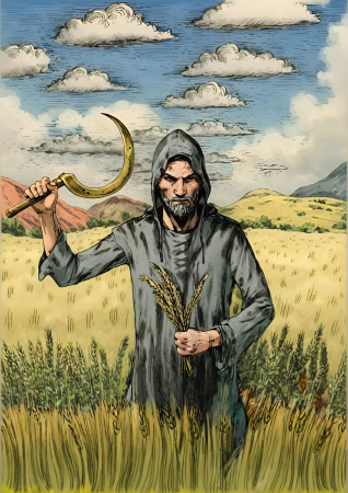 Grim Harvester In Field