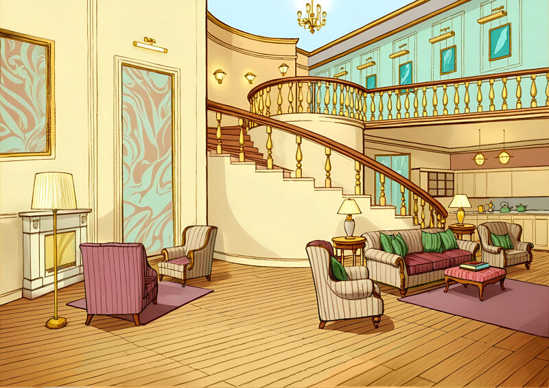  Foyer With Curved Staircase