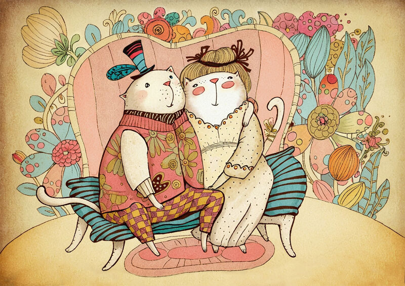 Cat Riding a Fish on the Way to a Date