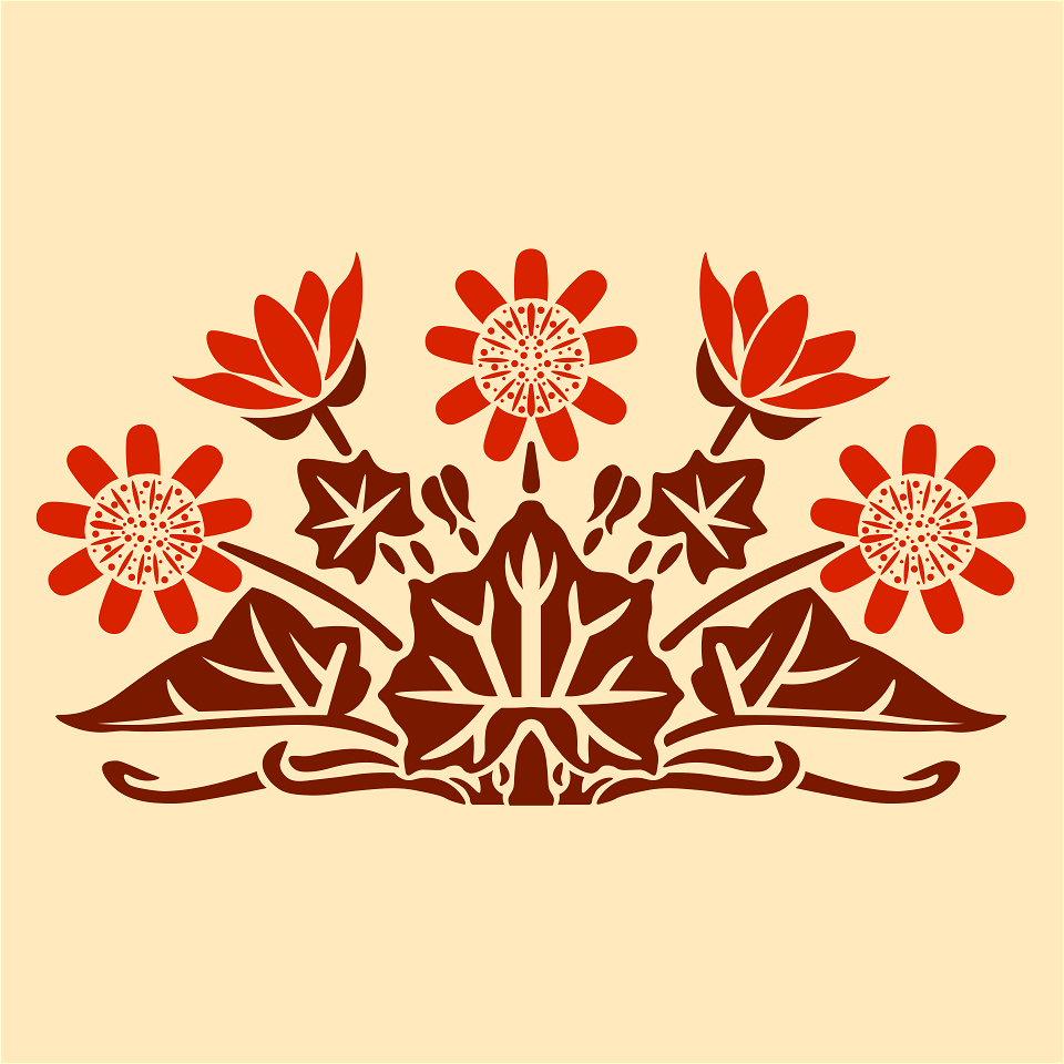 Art Nouveau Ornament by Maurice Pillard Verneuil