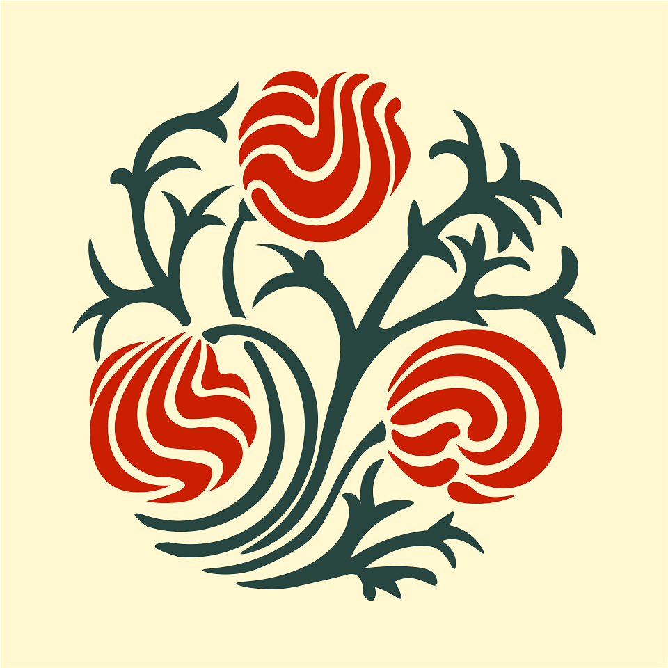 Floral Art Nouveau Ornament by Maurice Pillard Verneuil