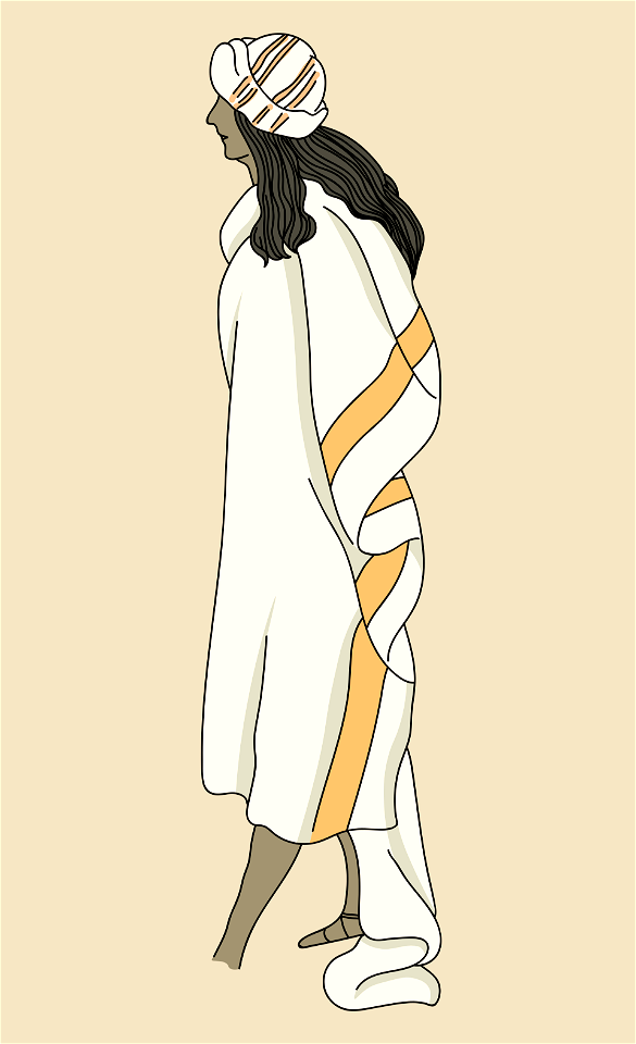 Cloak of a woman of Abyssinia