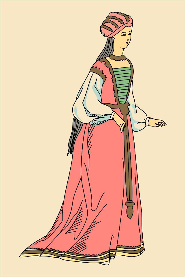 XVIth cent. dress