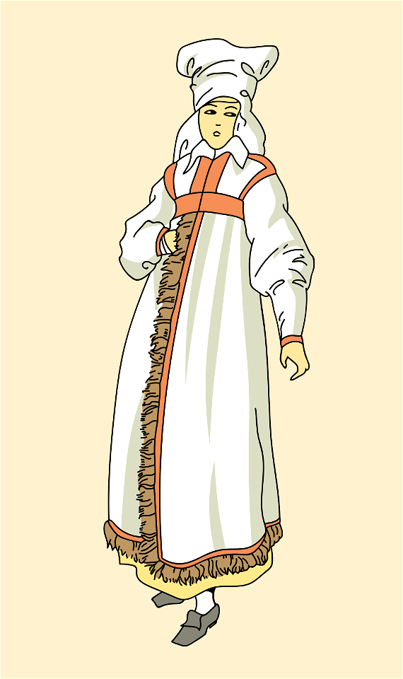 Typical Scandinavian woman's costumes. Wingakes (Sweden)