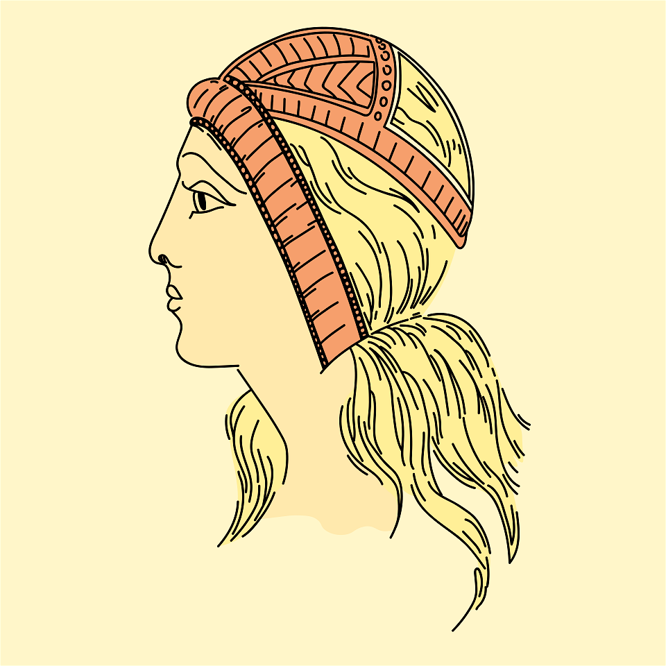 Scandinavian headdress after a boar head covering of the Middle Ages