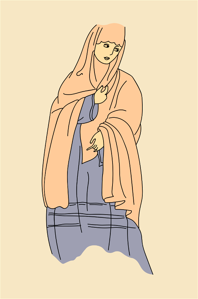 Attire of a woman of the Republic of Chile