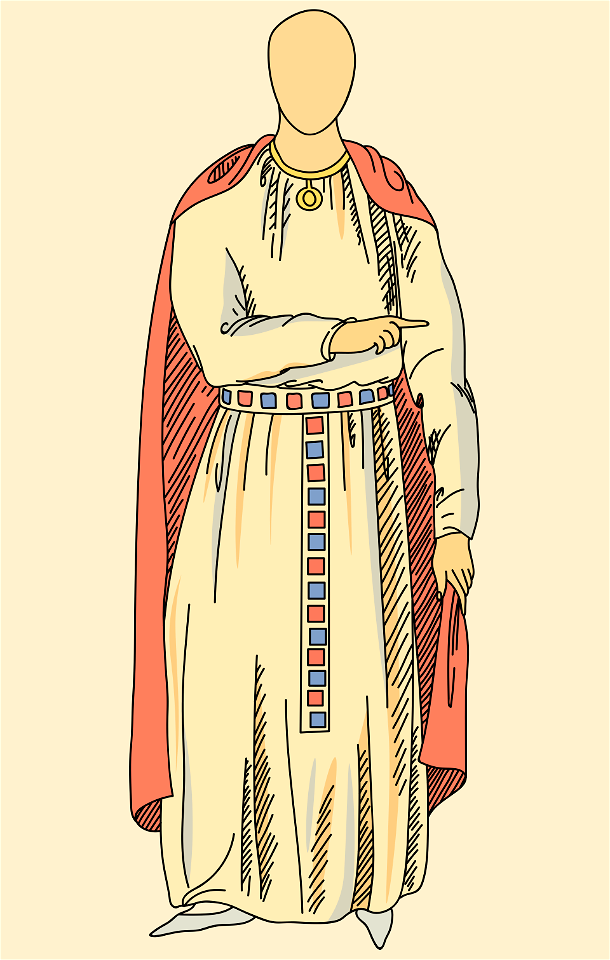 Costume of the wife of Childebert I. King of Paris A.D. 511-588