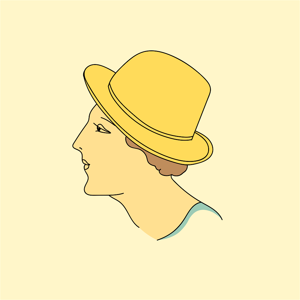 Gallic headdress. Colour yellow ochre