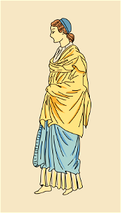 Dress of Panathanean woman in Parthenon