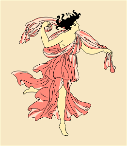 Roman Woman wearing traditional greek-roman tunic
