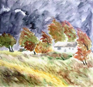 Trees painting image