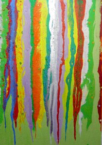 Abstract stripes painting