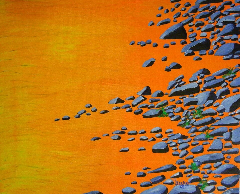 Image stones water