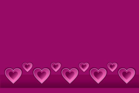 Pink love valentine's