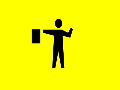 Road work sign