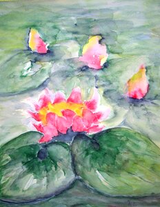 Flowers painting image