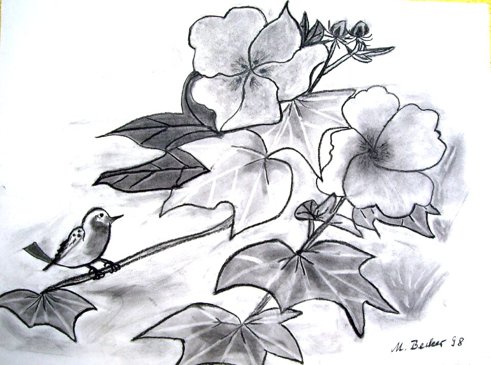 Leaves painting image