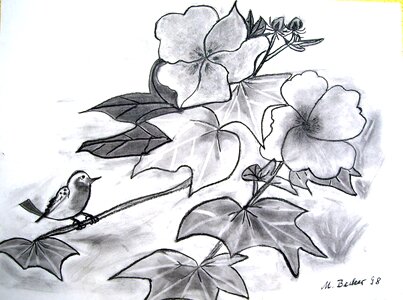 Leaves painting image