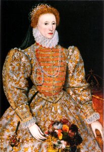 English dress woman