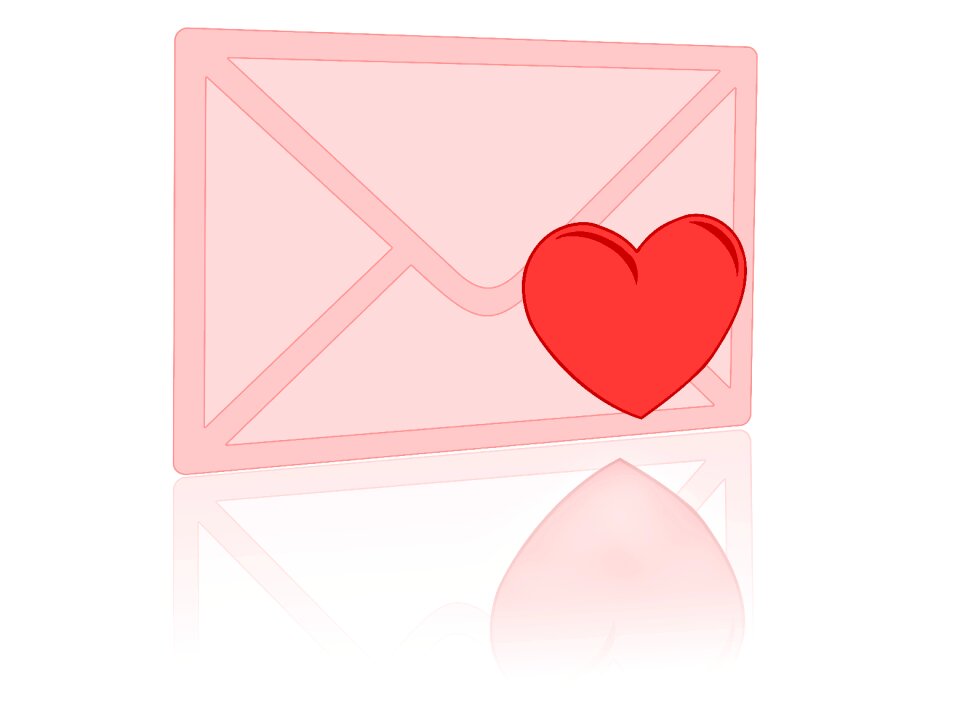 Envelope girl happy