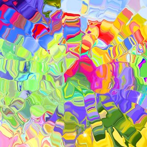 Cubes water colors