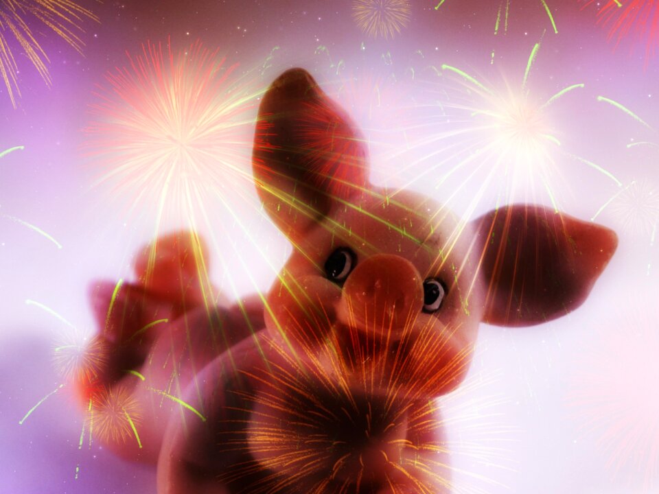 New year's eve luck greeting
