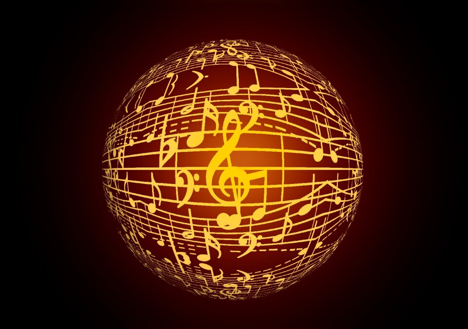 Concert musician notenblatt