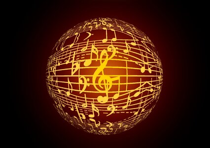 Concert musician notenblatt
