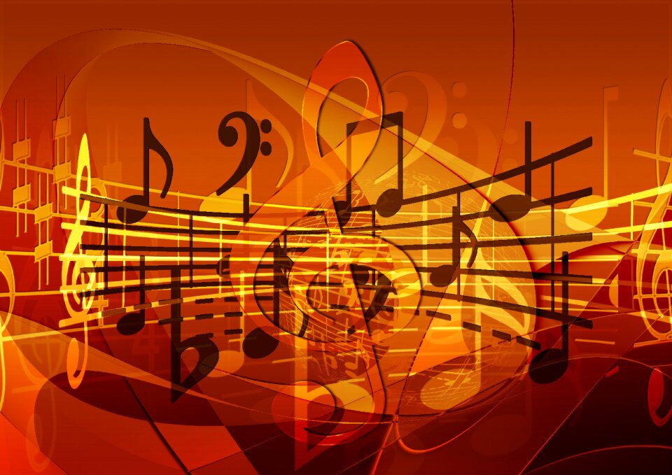 Concert musician notenblatt
