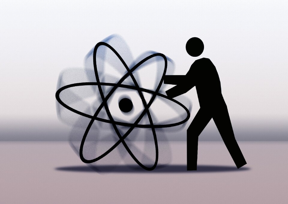 Radioactivity icon silhouette
