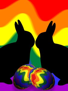 Meadow easter egg colorful