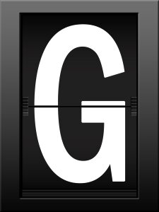 Letters read font