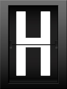 Letters read font