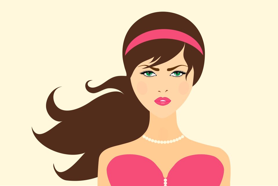 Female young beautiful