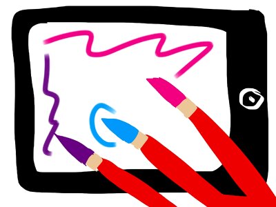 Cartoon pink blue