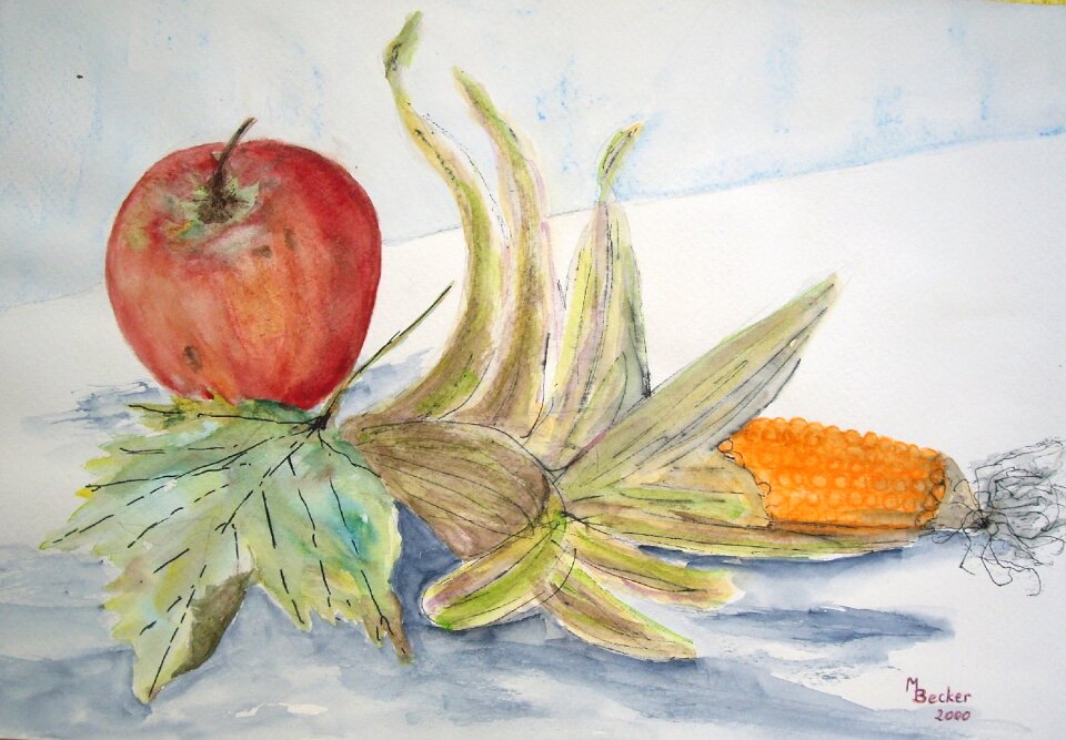 Corn painting image