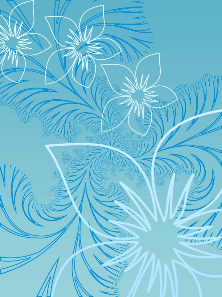 Leaves flora greeting card
