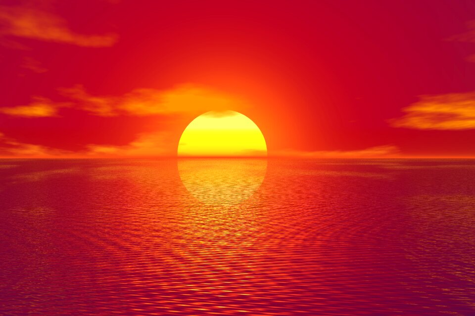 Sun sky ocean