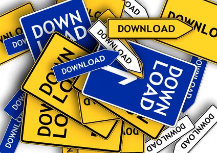Panels arrow internet