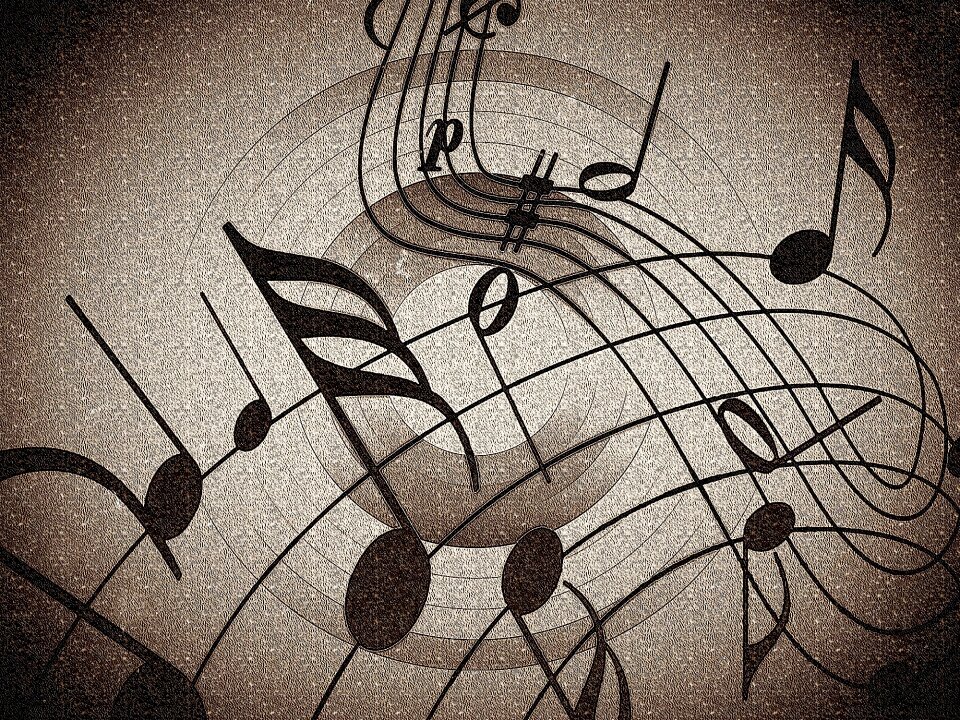 Music postcard card
