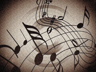 Music postcard card