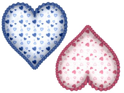 Pink blue valentine