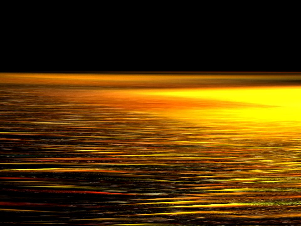 Night ocean black