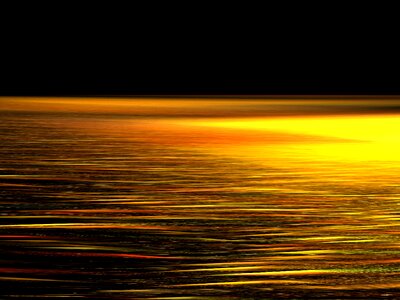 Night ocean black