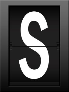 Letters read font
